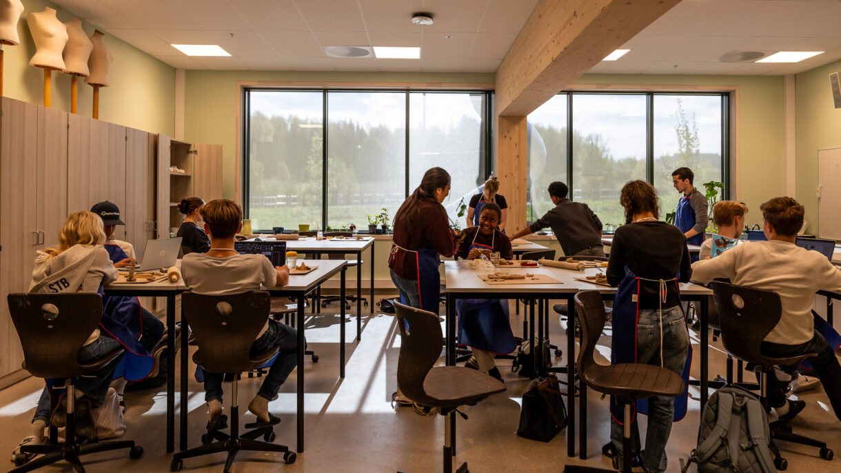 Klasserom med elever