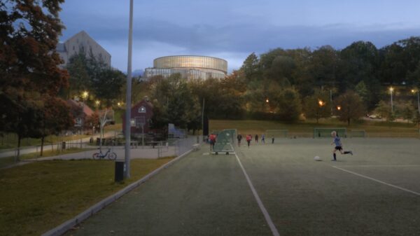 Rendering av nytt NRK sett fra Tøyenparken.