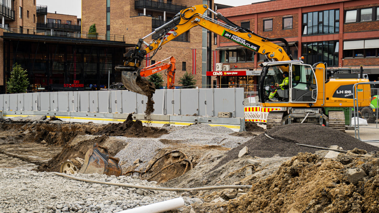 Miljøambisjonene for Ski torg er høye. Foto: Tobias Bjørge Olsen Andersen/Nordre Follo kommune