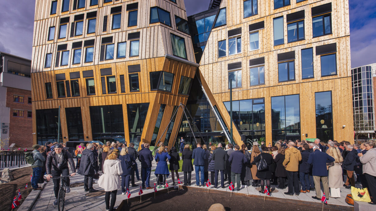 Torsdag inviterte utbygger Avantor til høytidelig åpning av Vertikal Nydalen. Foto: Geir Anders Rybakken Ørslien