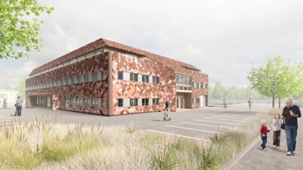 Spinn er et bygg fra 80-tallet som skal bli et av de første sirkulære byggene i regionen. Ill.: Mad arkitekter