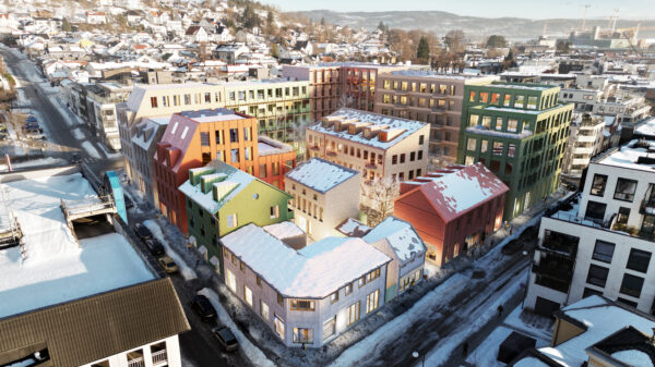 Birk & Co er også i gang med å gjøre en grundig kartlegging av kvartalet for å identifisere såkalte  «donorbygg» og for å se hvordan flest mulig av komponentene som allerede finnes kan ombrukes, istedenfor å rives og kastes. Ill.: Mad arkitekter