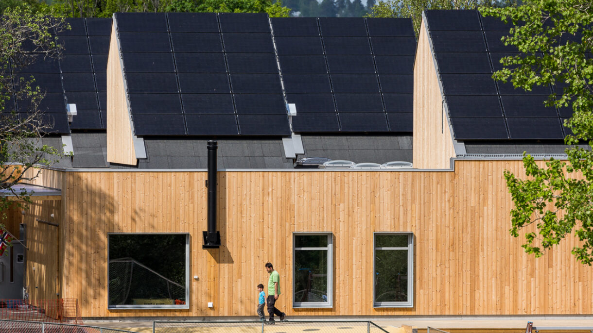 Kistefossdammen barnehage solceller