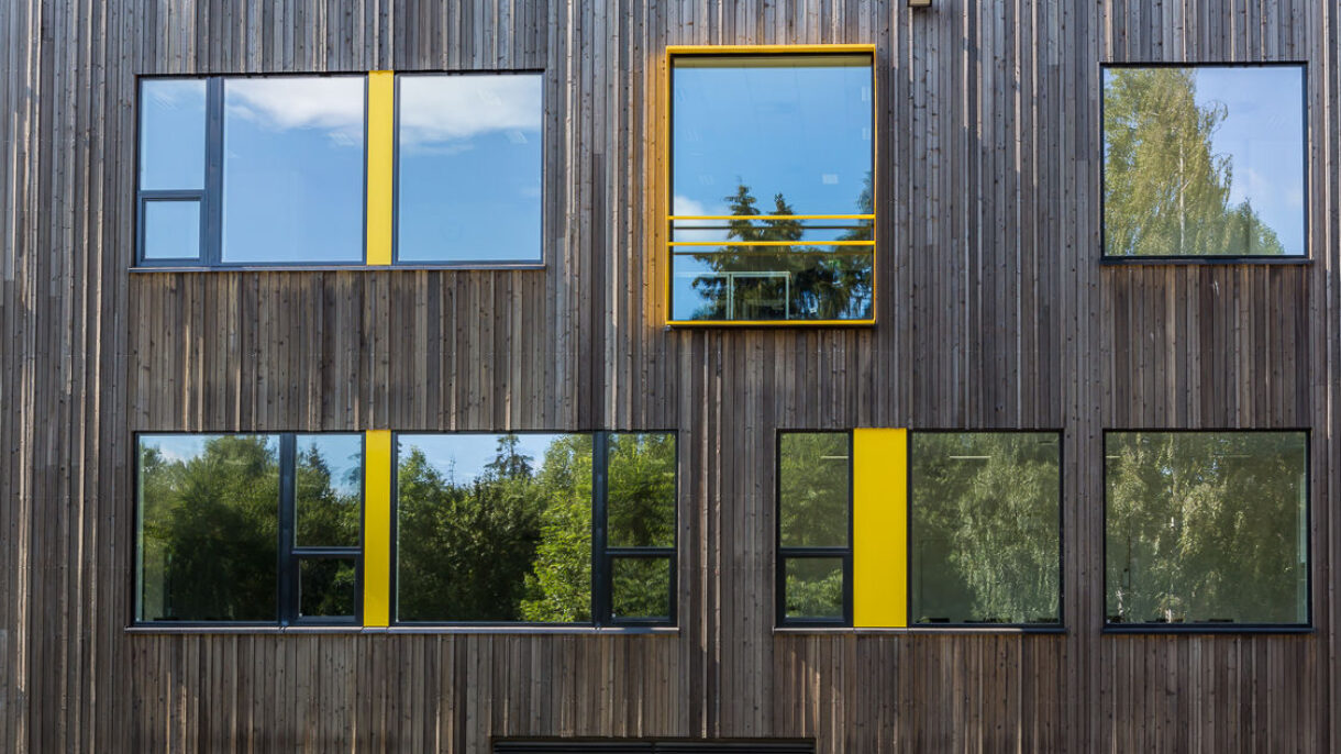 Veitvet skole fasade detalj