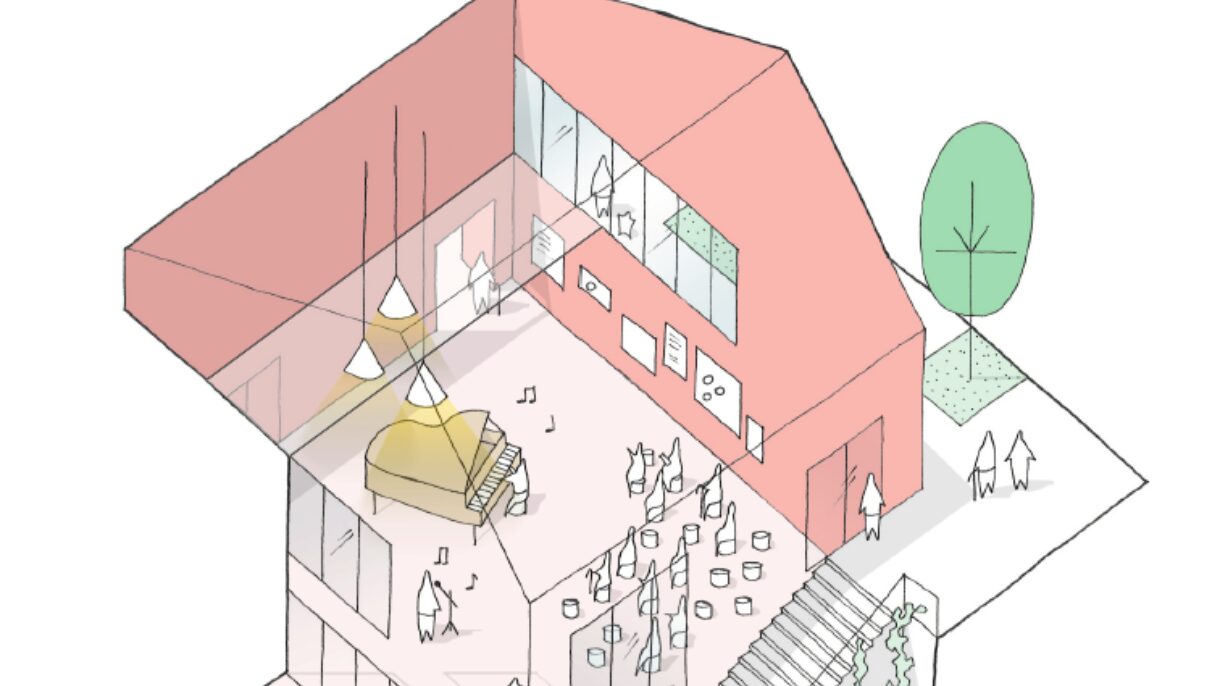 Den grønne lansby aksonometri