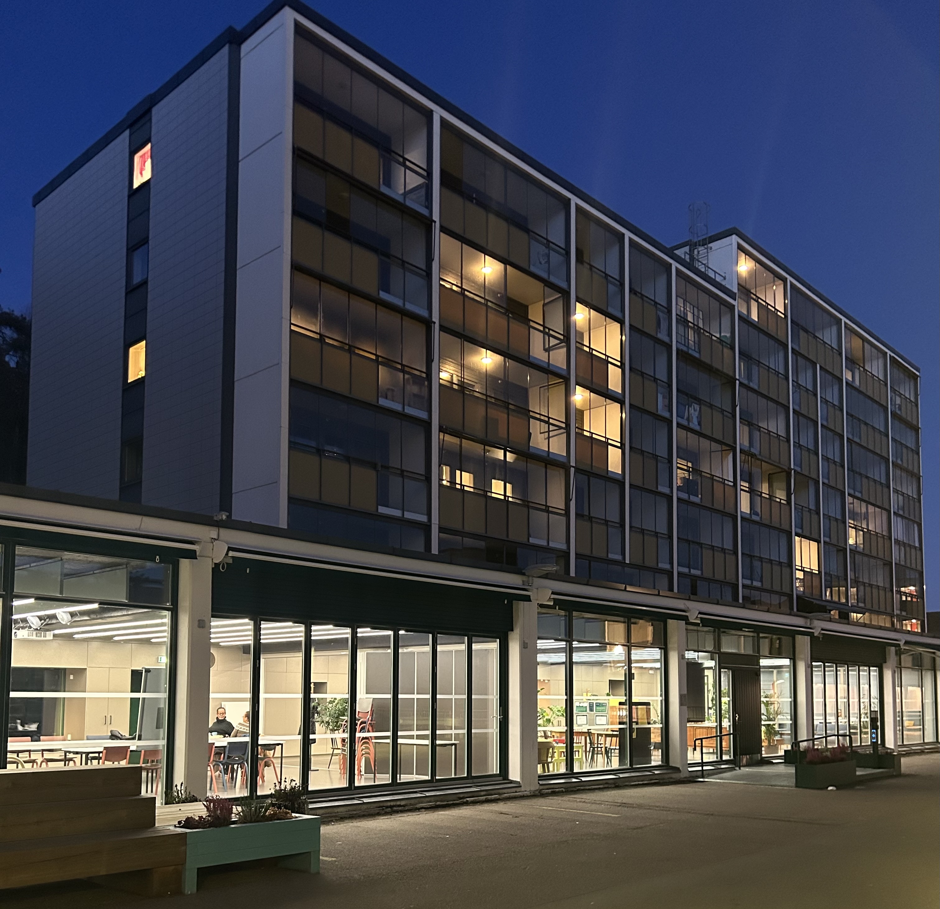 Romsås kulturhus fasade